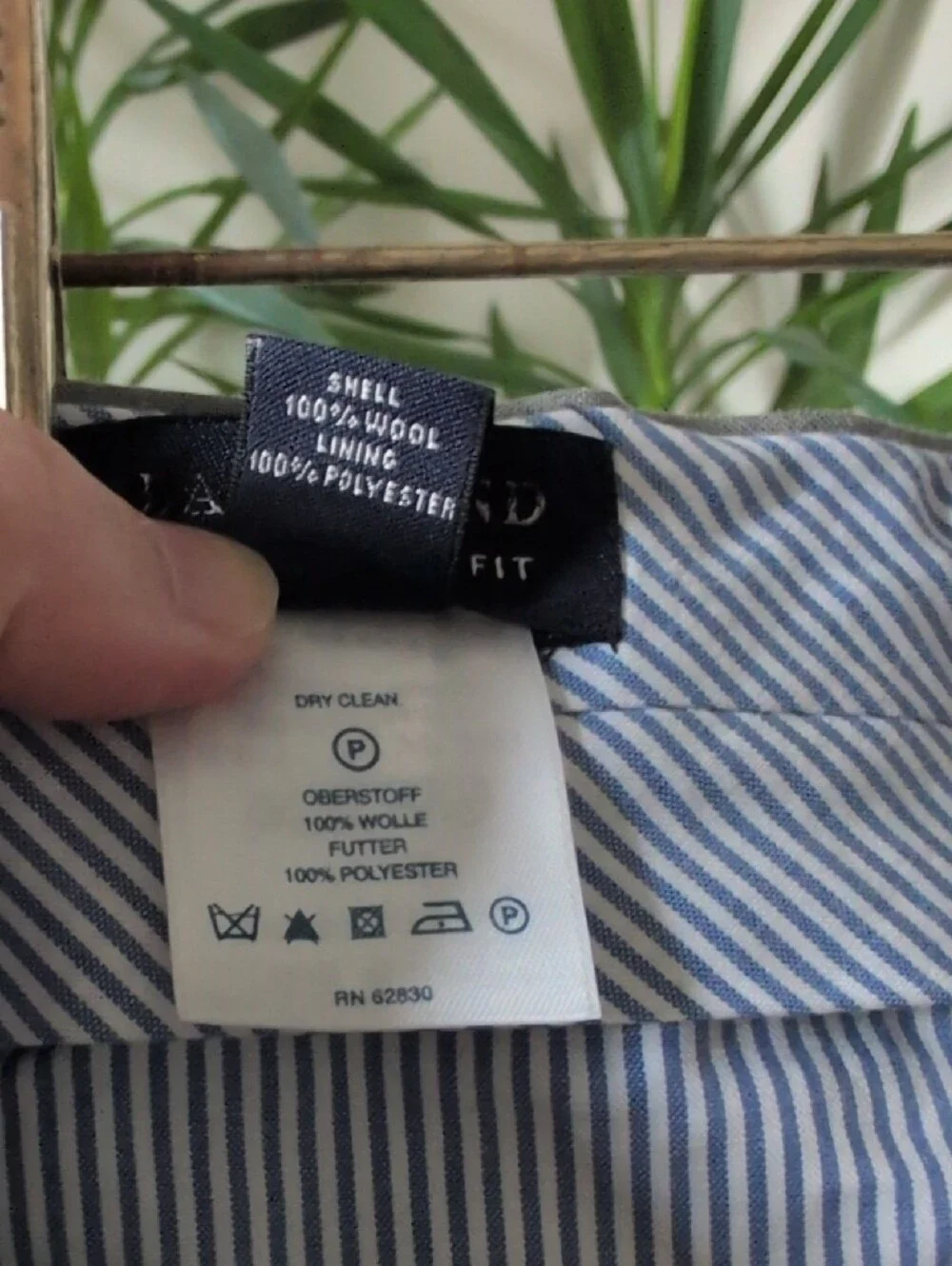 NWOT Lands' End Men's Gray Wool Dress Pants